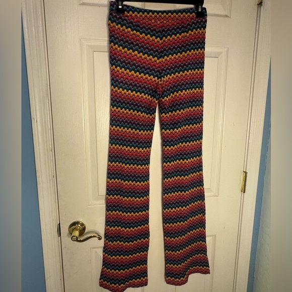 Trina Turk Perleen Rainbow Honeycomb Hippie Pant Size P(p 0-2) NWOT - Picture 5 of 13